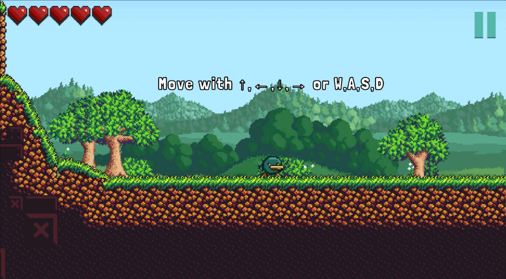 MOREFALL Screenshot - Movement tutorial